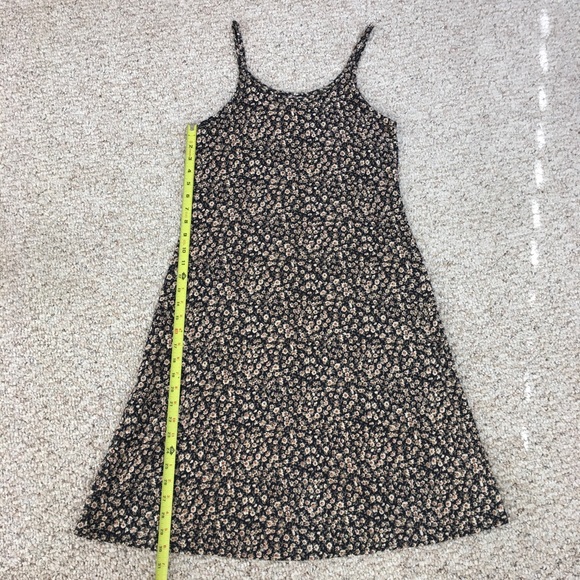 Long Black & Tan Floral Dress - Picture 6 of 6